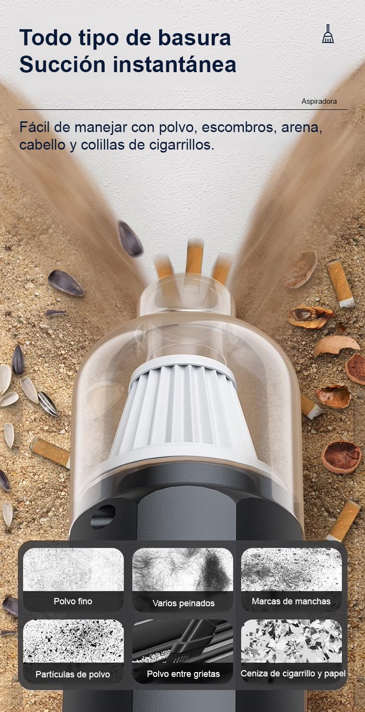 Robot aspirador 4 en 1 limpiando alfombras