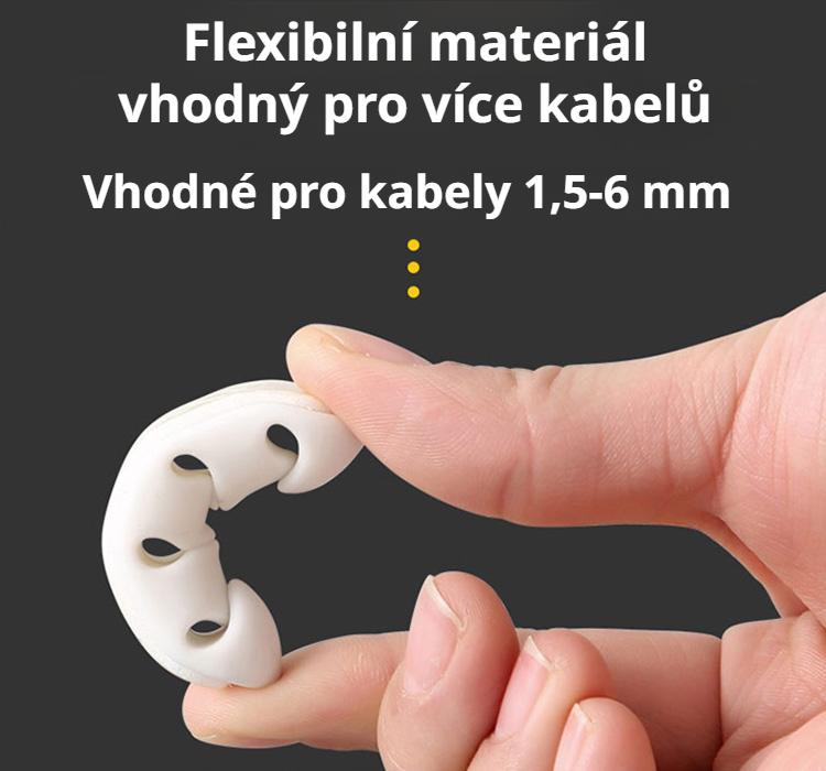 SL samolepicí držák kabelů na pracovní stůl - SL