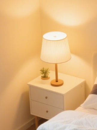 多機能なLEDタッチベッドサイドランプの使用例