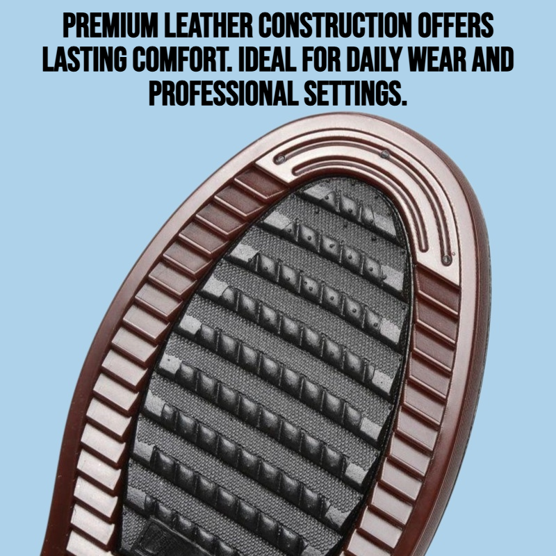 Bull tendon sole anti slip men's leather shoes