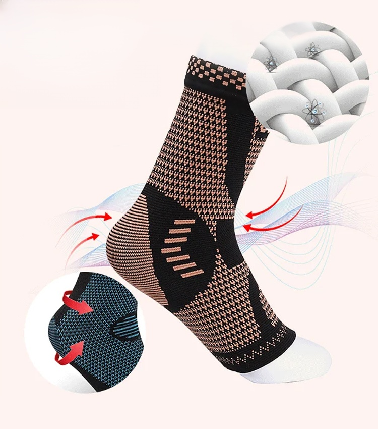 Chaussettes de correction des varices en fibres de cuivre