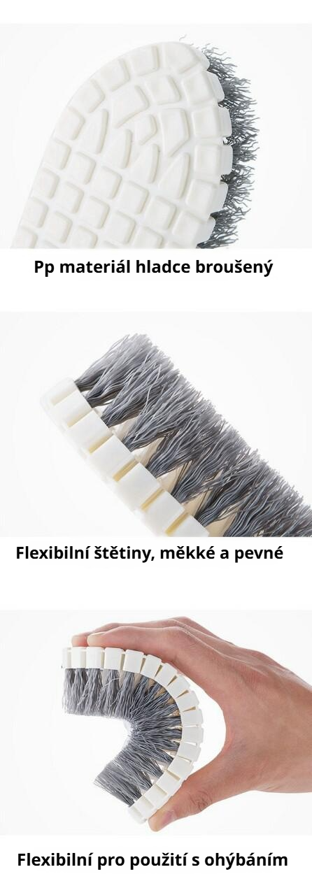 Kartáč na čištění bazénu a koupelnových spár