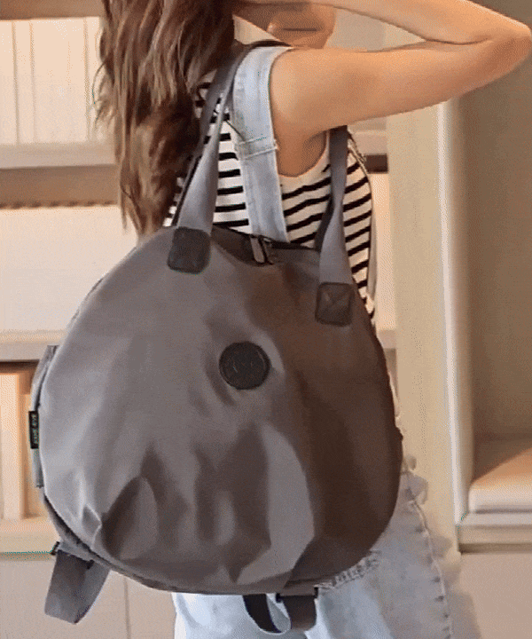 Multifunctional dual-purpose round shoulder bag