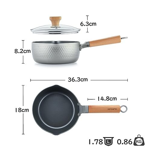  18cm 片手鍋 IH対応 ガス対応 オール熱源対応 焦げ付きにくい ソースパン ミルクパン シルバー