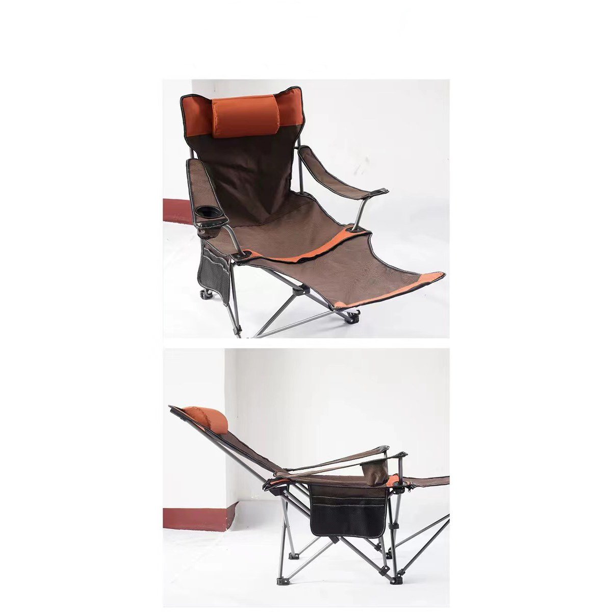 야외용 접이식 의자 리클라이너 비치체어 낚시 의자 가정용 낮잠 의자 사무실 휴식 의자