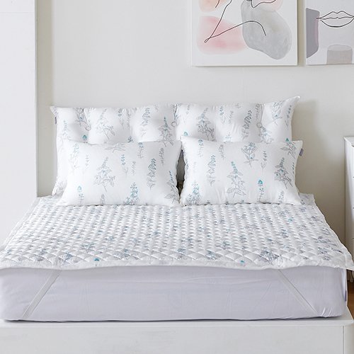 워싱 면 쓰리피스 소녀 플라워 침대 시트 커버