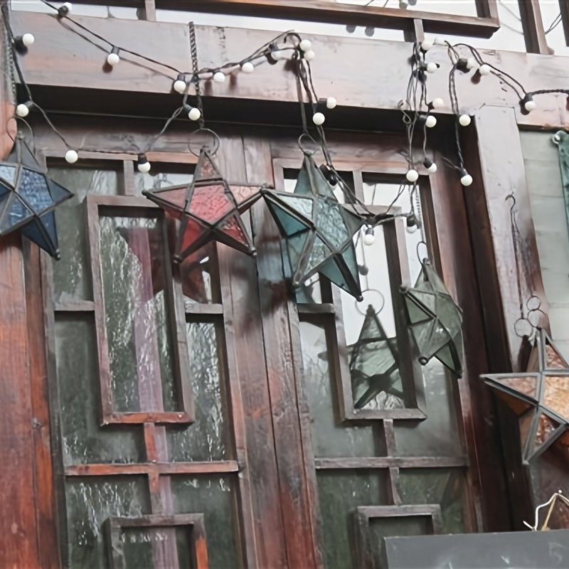 Sternkerzenständer aus Buntglas