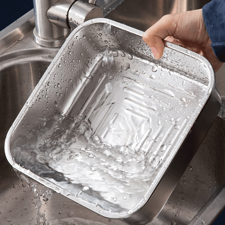 便携不锈钢保鲜盒 冰箱专用收纳盒 食品级密封饭盒 户外厨房便携保鲜盒