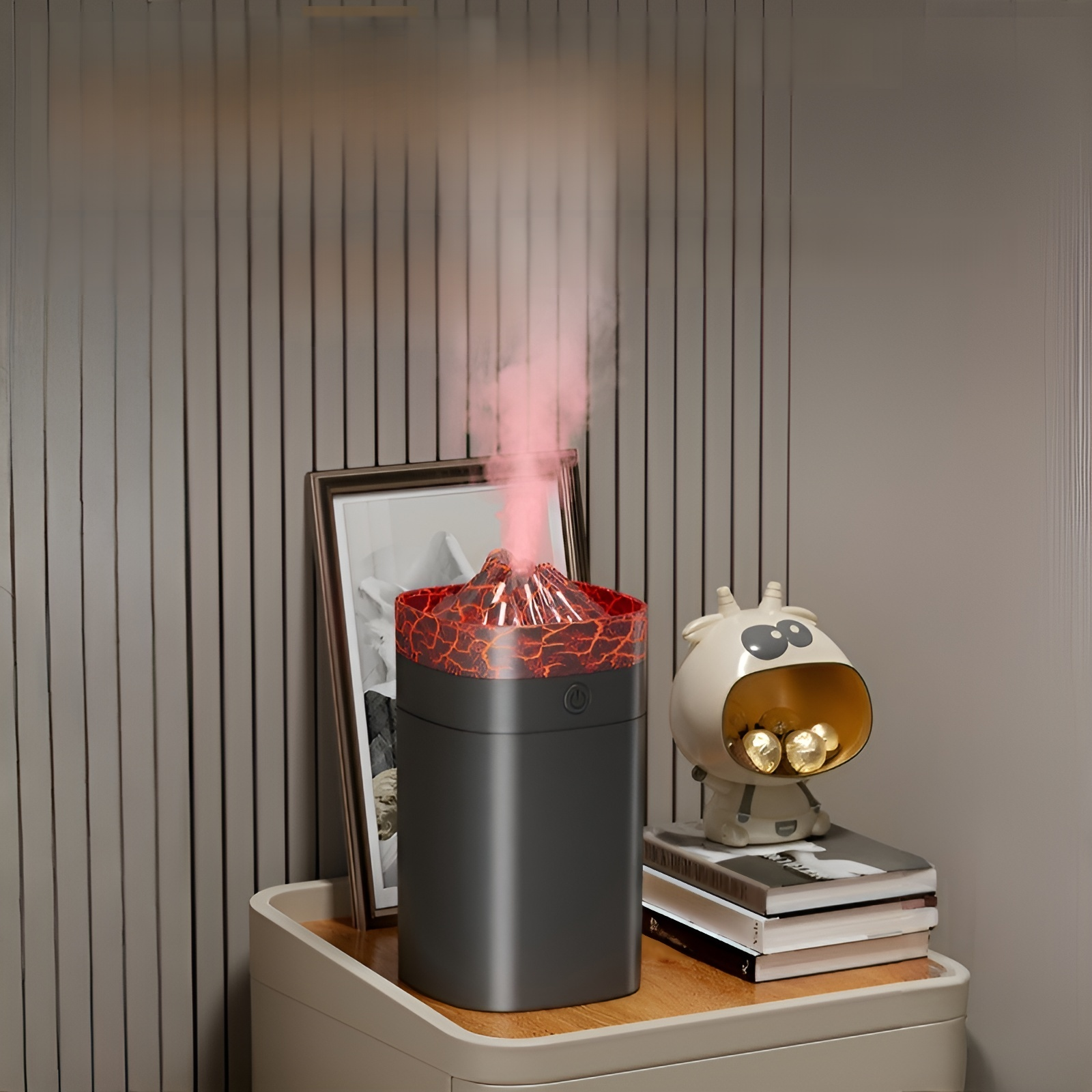 ミニ火山加湿器 静音タイプ