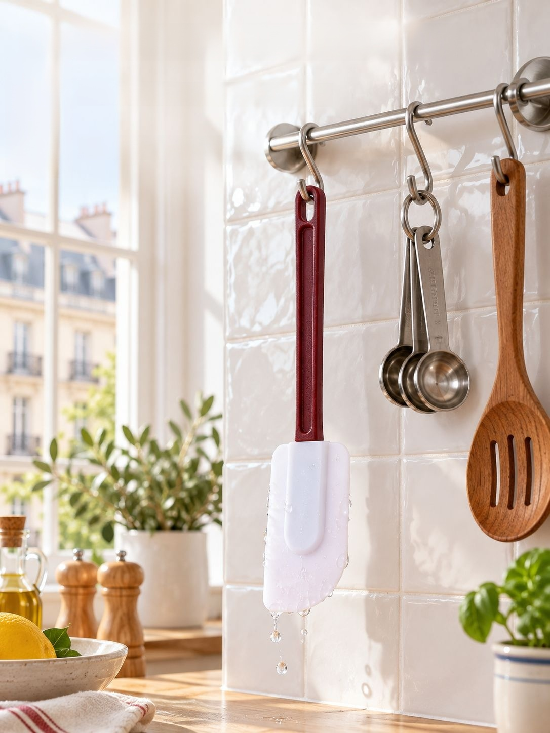 Spatule souple pour étaler une crème sur un gâteau