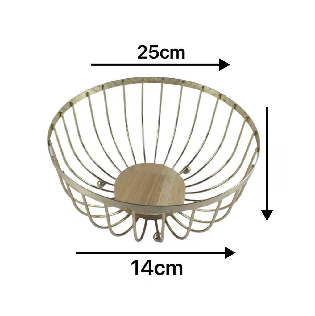 現代歐式簡約鐵藝點心糖果水果收納籃