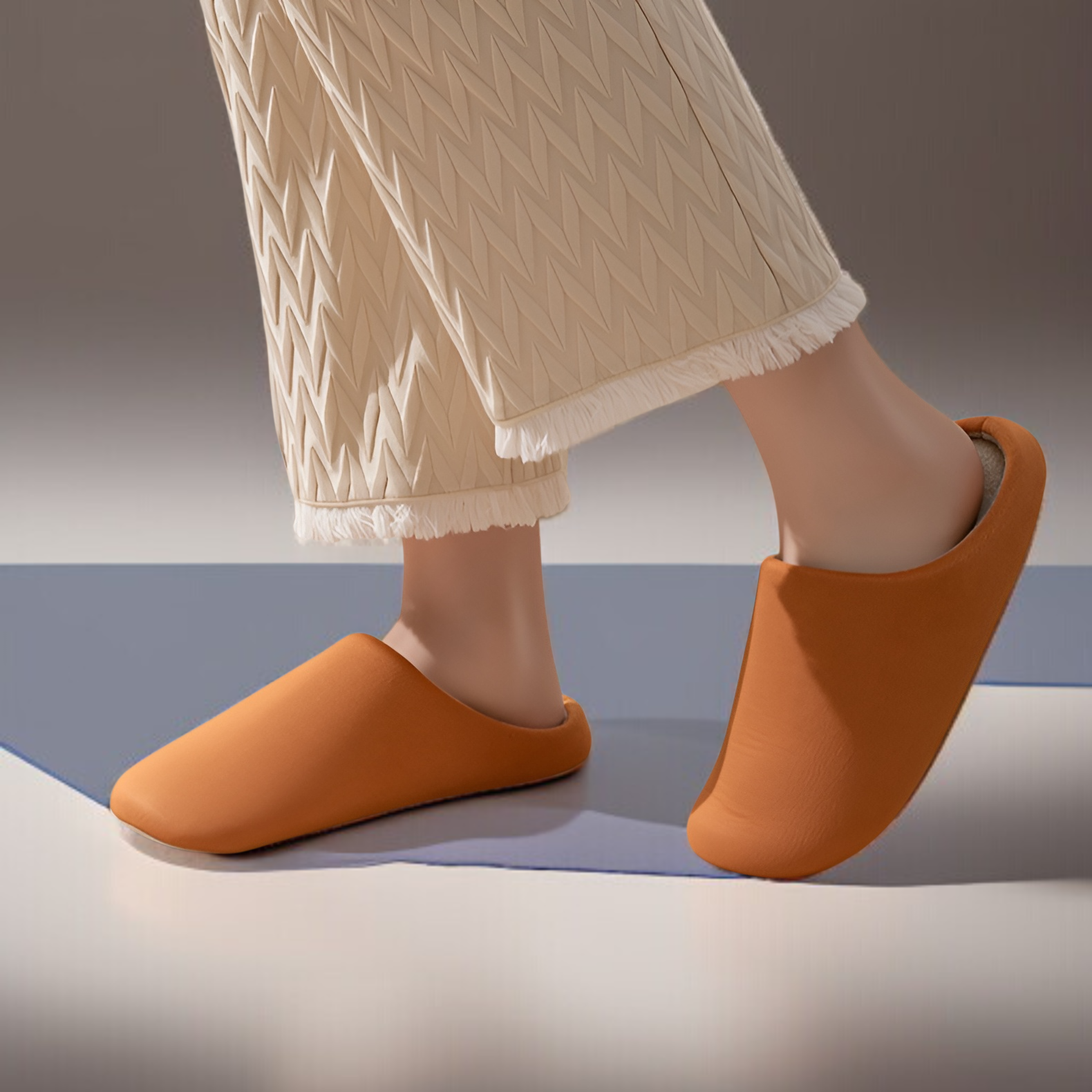 รองเท้าแตะพื้นลื่นป้องกันการลื่นไถล