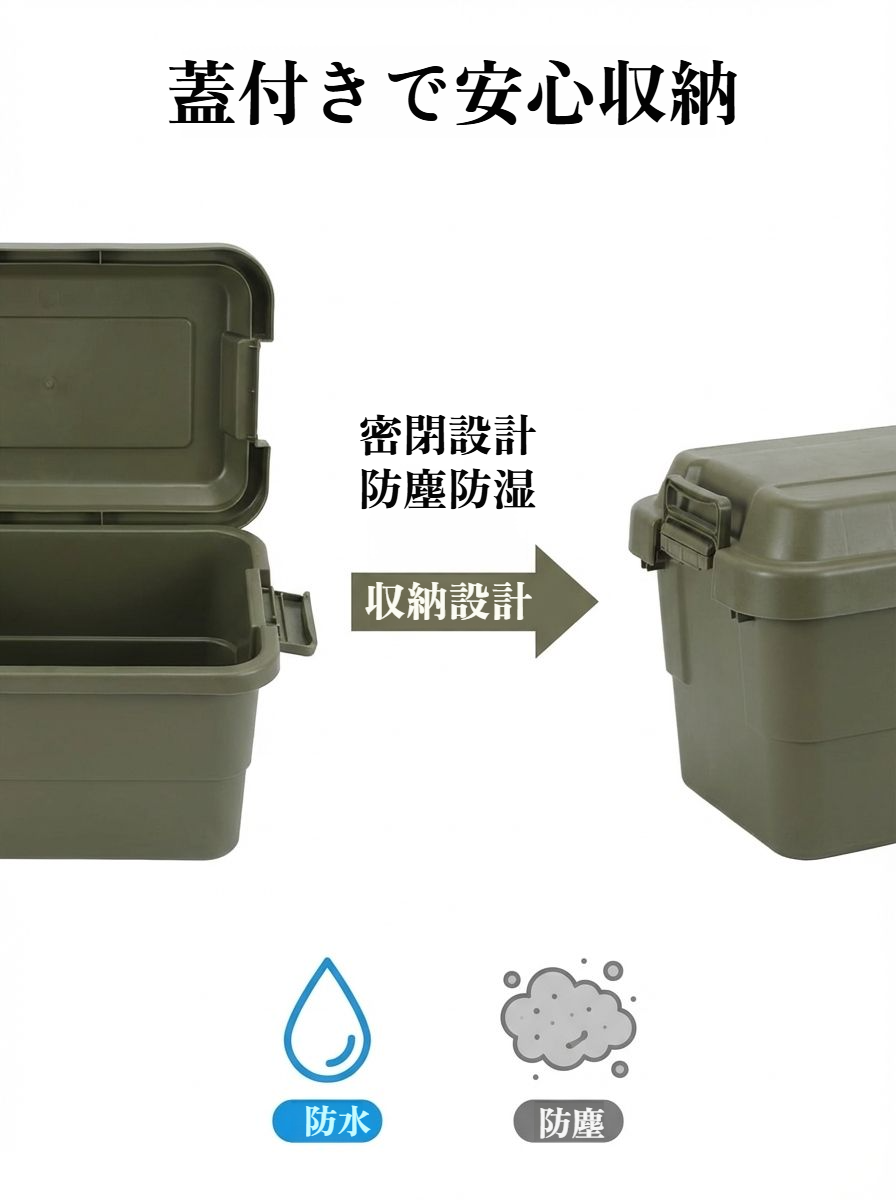 大容量ガーデン収納ボックス使い方イメージ