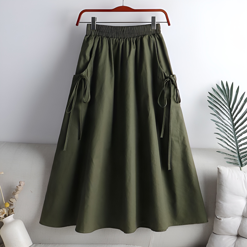 High Waist Bias Sheer Mesh Midi Skirt