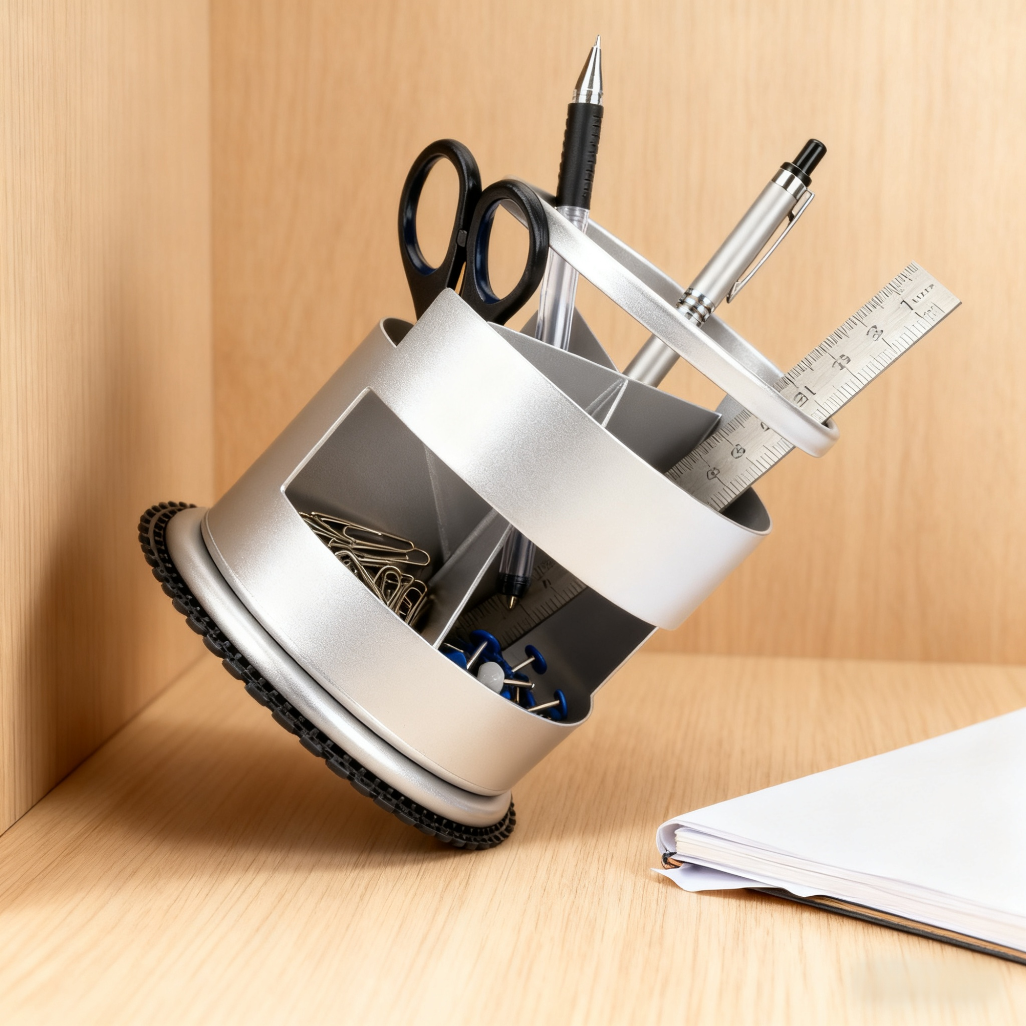 스테인리스 스틸 연필꽂이