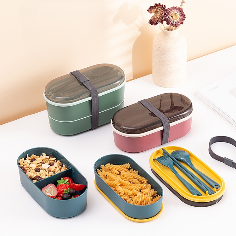 日本風分隔瘦身便當盒 微波可用