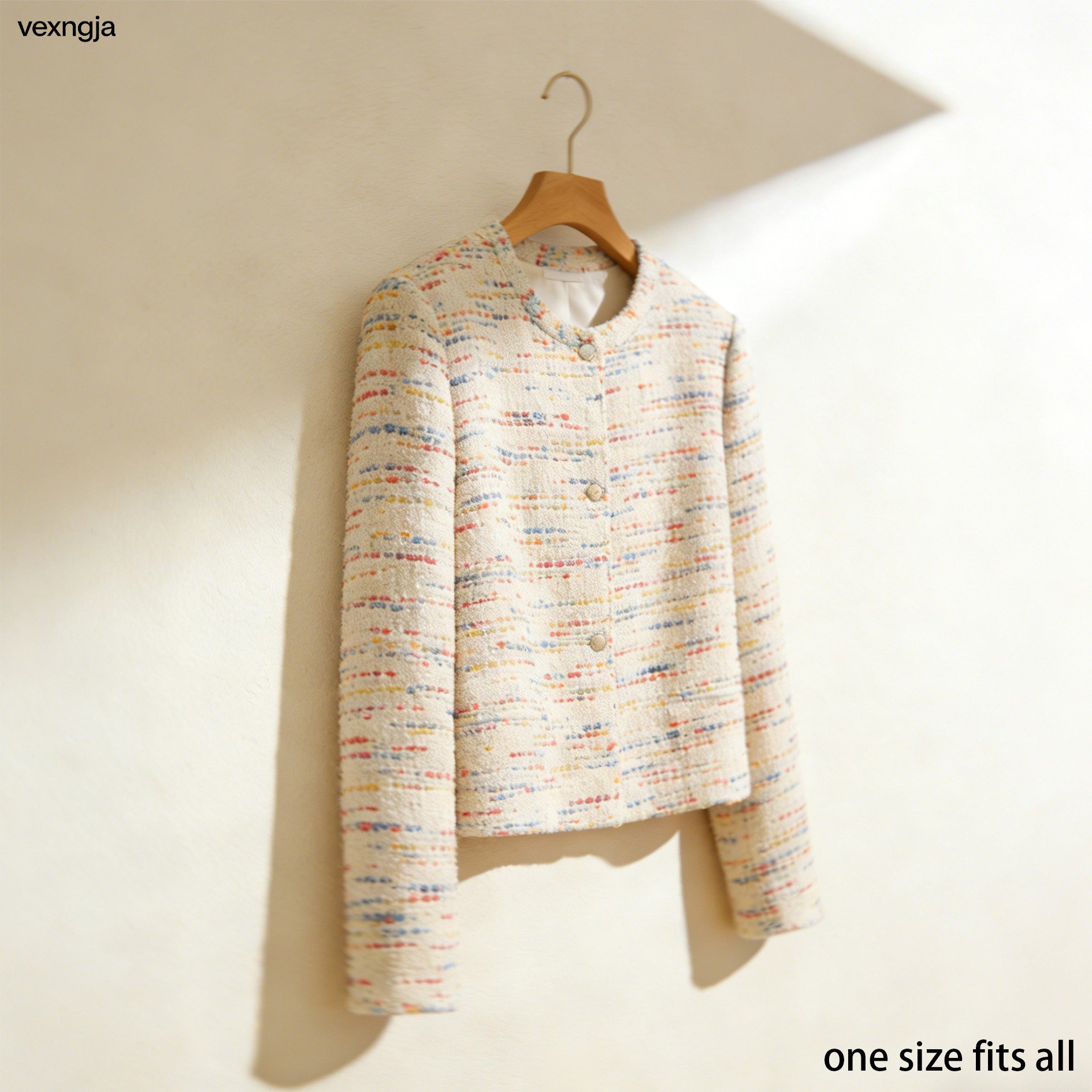 Side profile of stylish outerwear