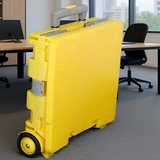 Chariot de courses pliable en plastique