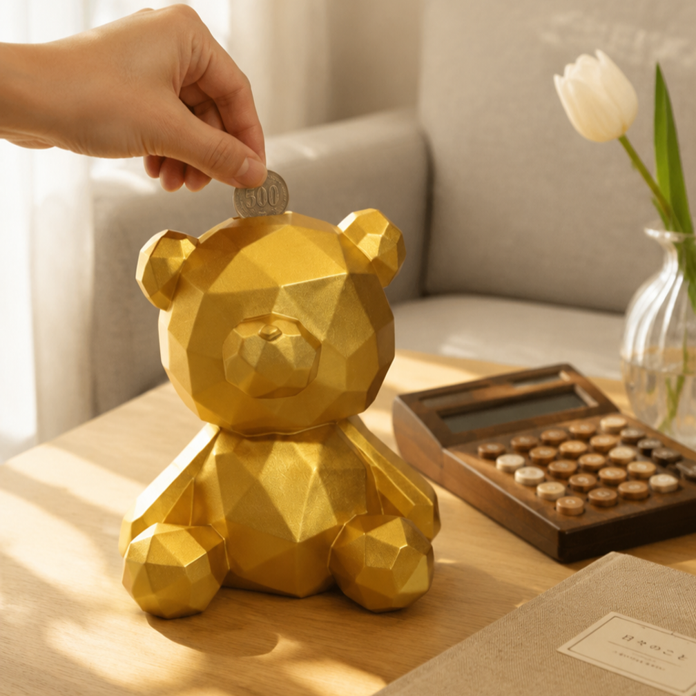 シンプルセラミック貯金箱