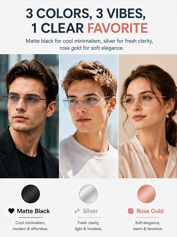 Designer & Doctor Edition Ultra-light Photochromic Reading Glasses