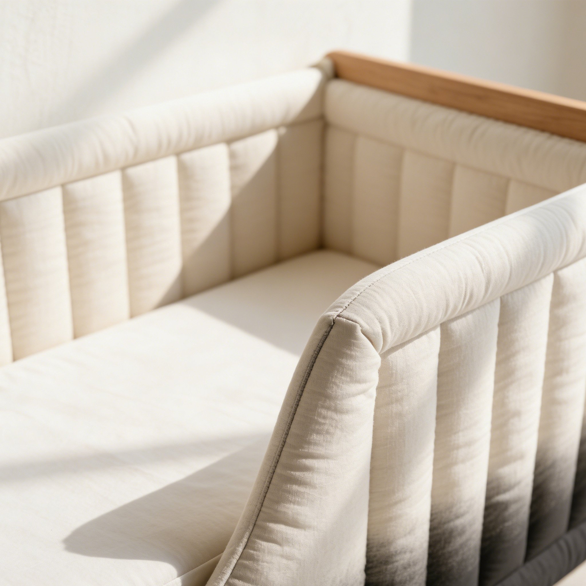 그라데이션 소프트 순간 아기 침대 전체 이미지