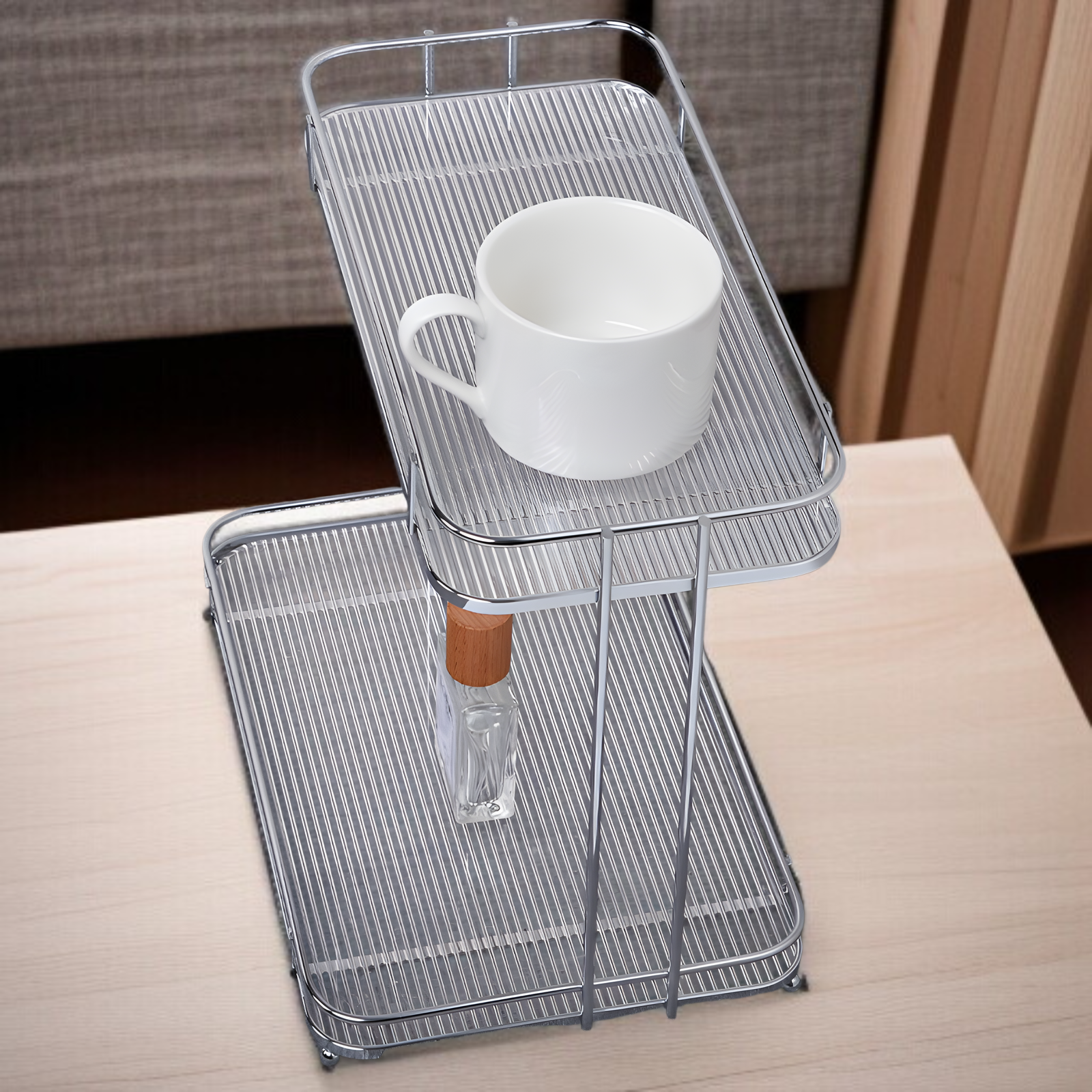 デスクトップ収納ラックドレッシングテーブル化粧品香水収納カップラックバスルームバスルーム多層アクリル収納ラック