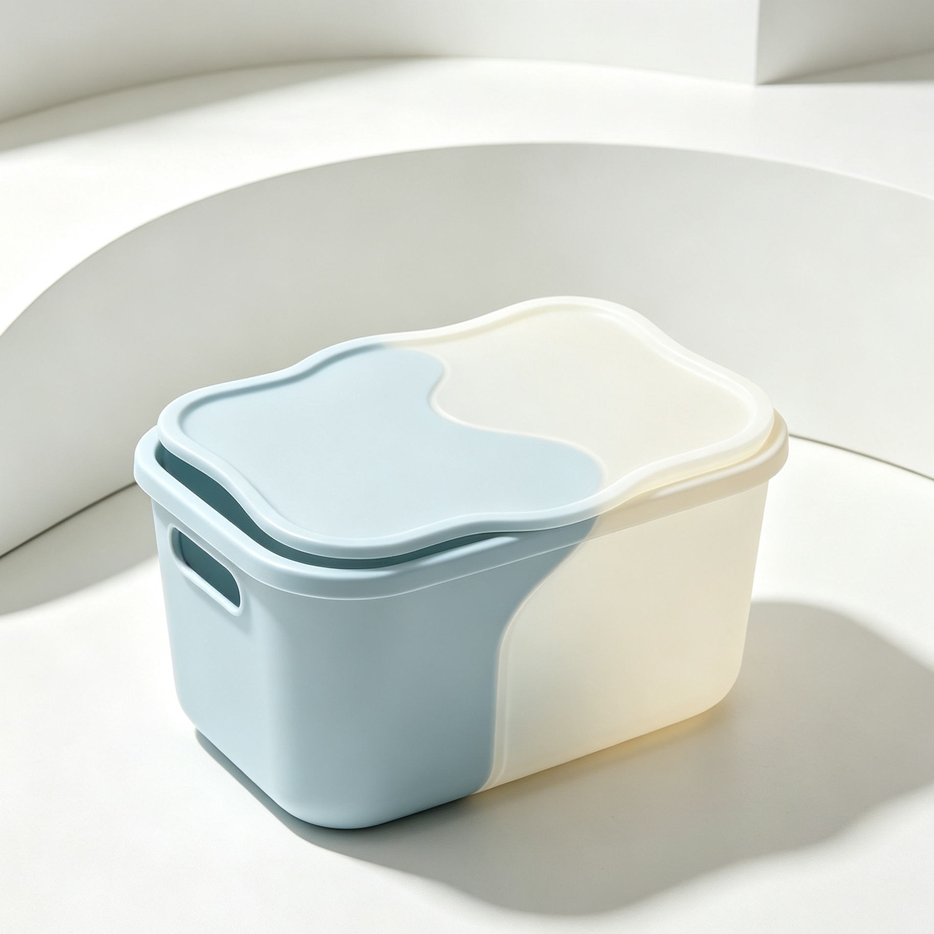 Durable stackable plastic storage containers