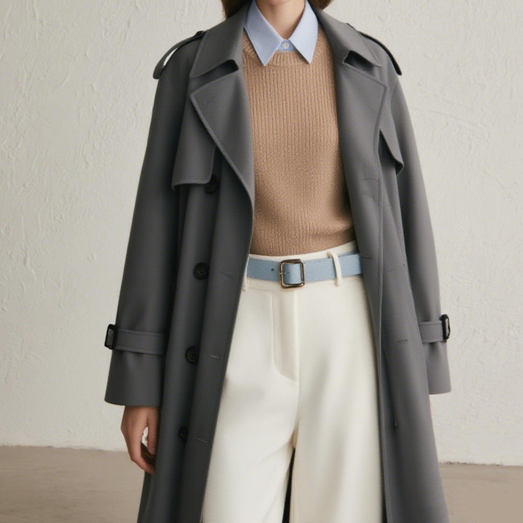 세련된 오피스룩 트렌치 자켓 