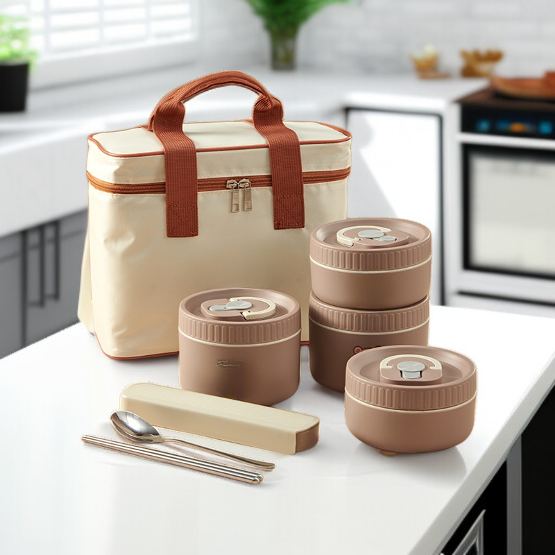 휴대용 원형 도시락통