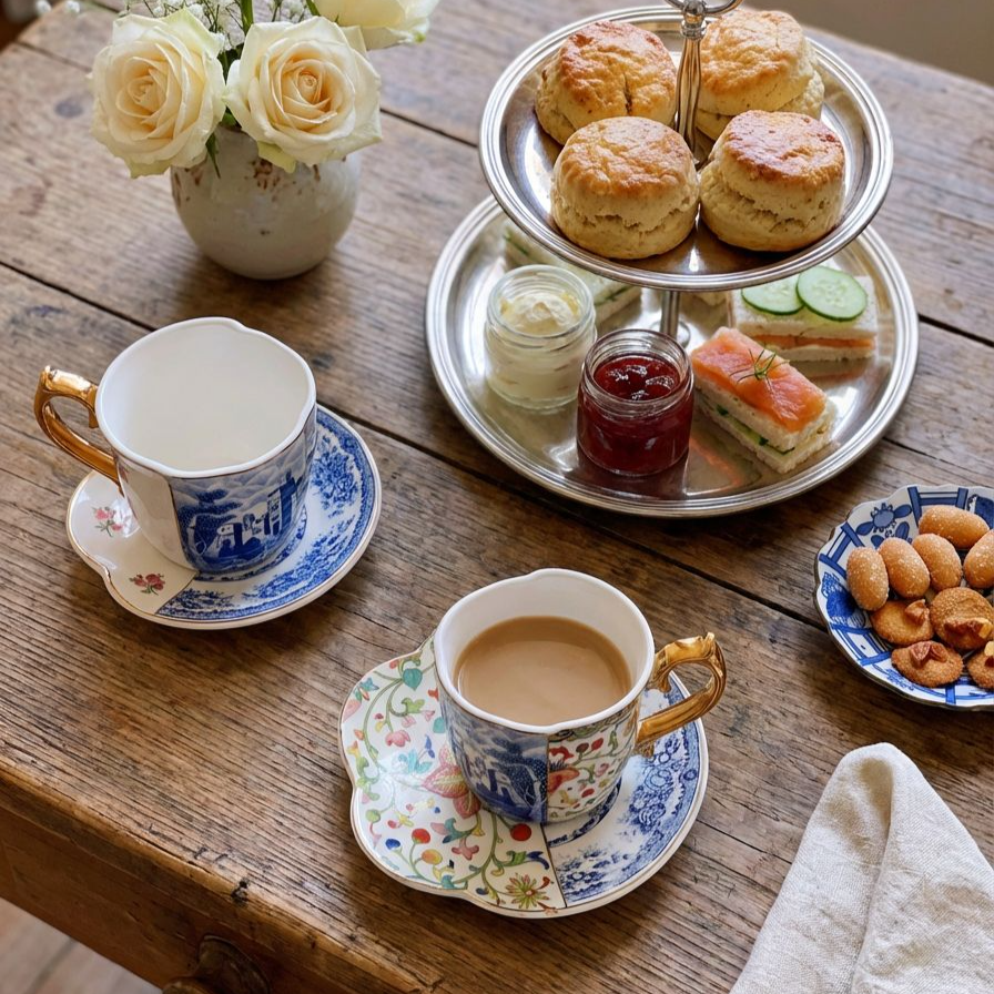 クラシックなヨーロピアンスタイルの食器セット