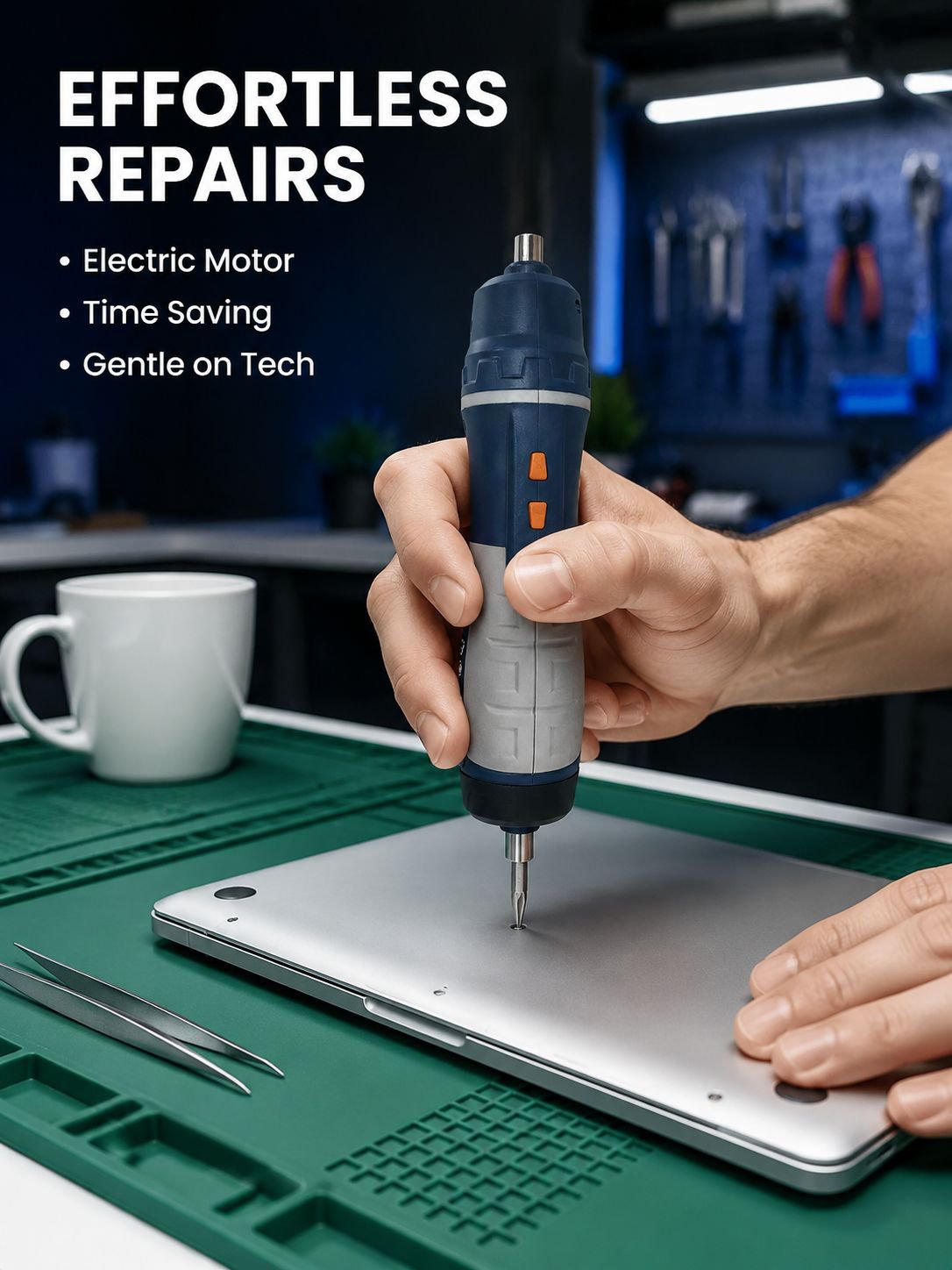 Multifunctional Mini Electric Screwdriver Tool Set with Portable Straight Handle