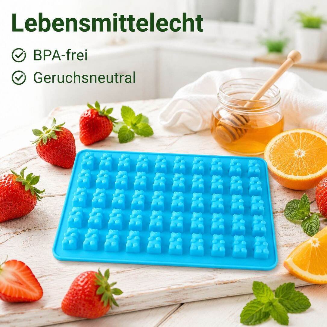 Bärenförmige Silikonbackform, ideal für Geburtstagskuchen