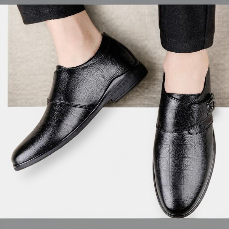 남성용 여름 비즈니스 가죽 신발, 정장용, 통기성, 캐주얼, 버클
