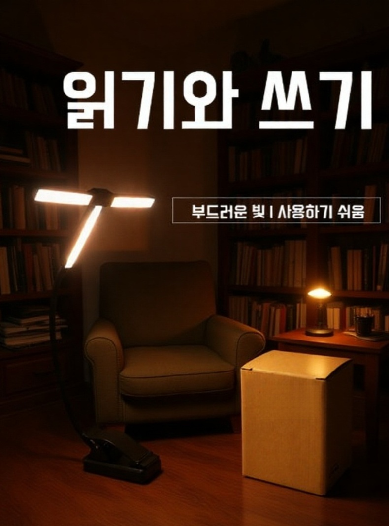 기숙사 독서 스펙트럼 스탠드 램프 전체 모습