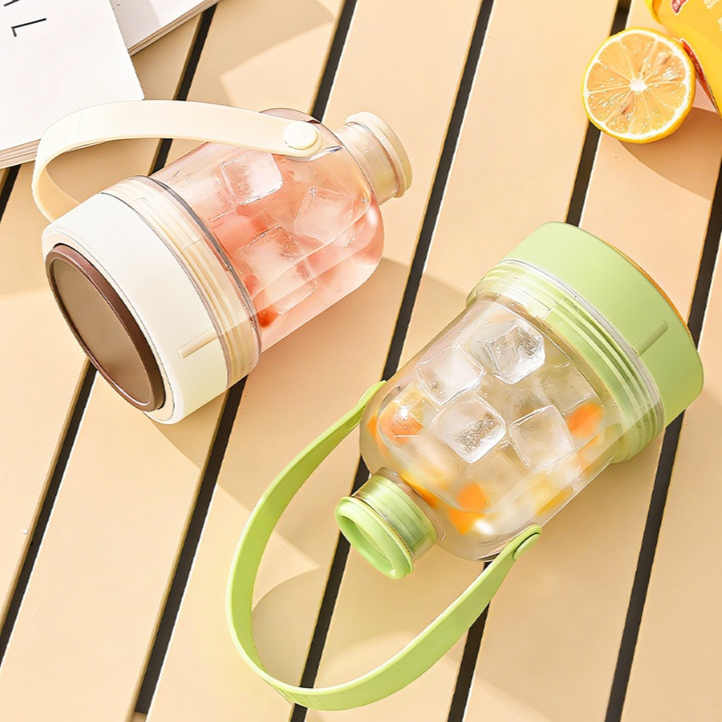 夏日墩墩杯帶提手冰格水壺