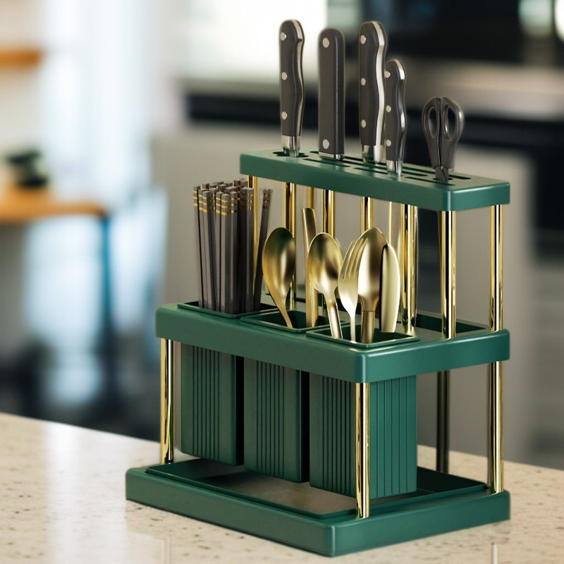 스테인리스 수저 젓가락 칼꽂이 일체형 수납장