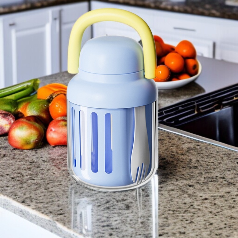 휴대용 대용량 물빠짐 샐러드컵 도시락통 지방감량 휴대용 이중 물빠짐 과일 보관함 야채컵