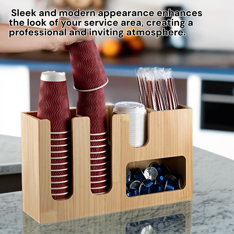 Disposable Cup Holder Storage Rack for Cafe Use Multi-purpose Box