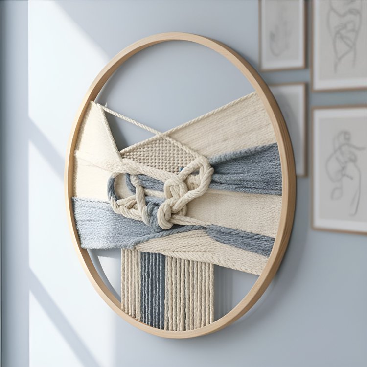 모던 디자인 둥근 걸이 그림