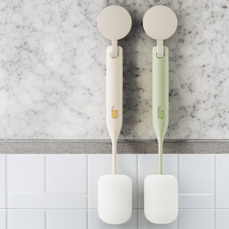 더블브러쉬 스펀지 텀블러 브러쉬 세트 전용 롱 손잡이 컵세척 브러쉬 사각 청소 브러쉬 젖병세척 전용공구