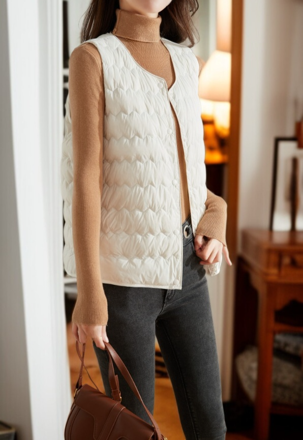 Lightweight yet warm vest for women