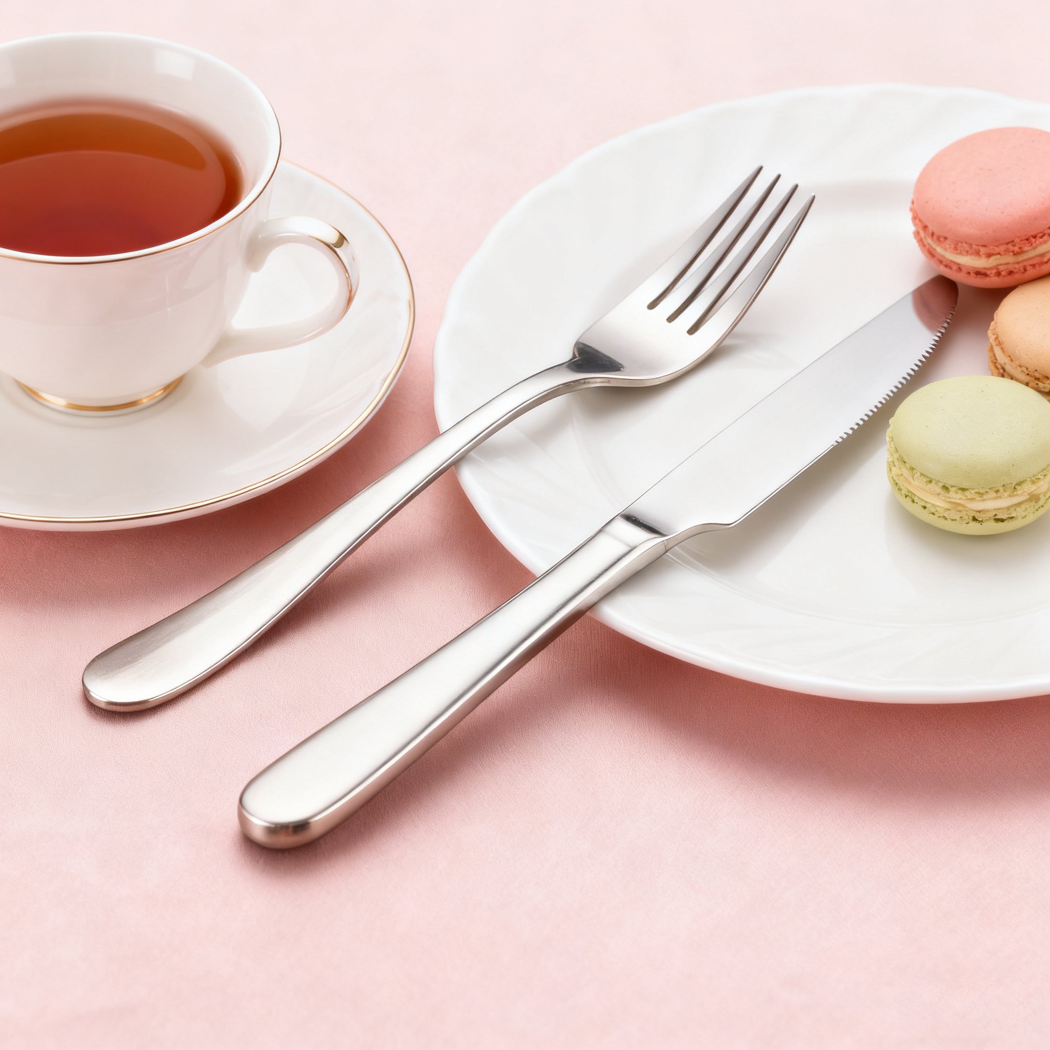 Silbernes Messer- und Gabelset(3 Stück)