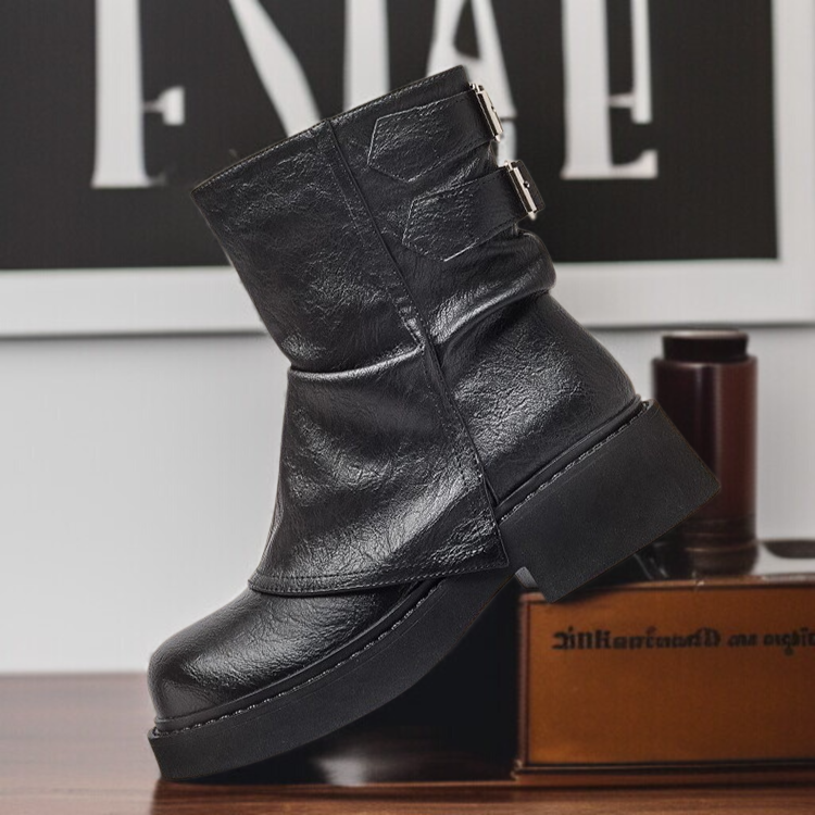 미들 워커 러버 슬림부츠 디테일