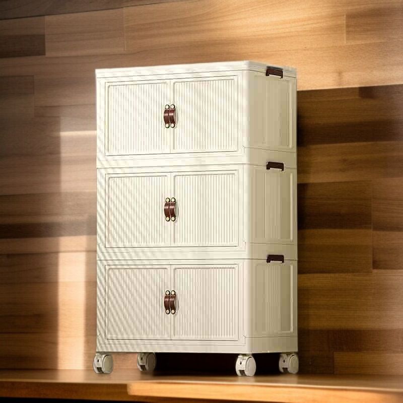 가정용 라지 접이식 수납함 선반 정리함 간식 수납장 사물함 장난감 수납함