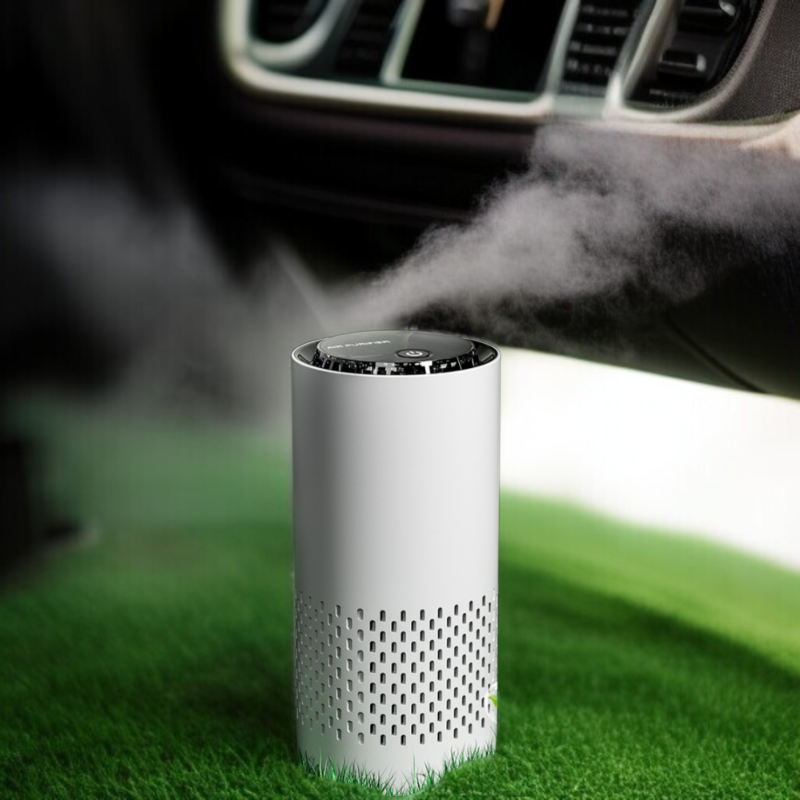 車の空気清浄機マイナスイオン煙と塵の除去小型ポータブルデスクトップ空気浄化