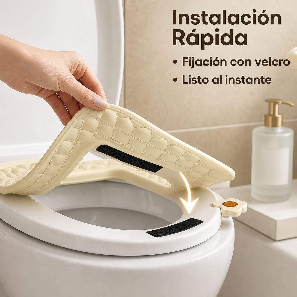 Cojín de inodoro aromático, grueso, impermeable, lavable, con mango, apto para todo el año