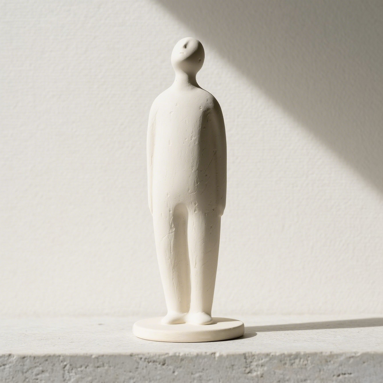 Escultura humanoide de cemento de arte moderno (paquete de 2)