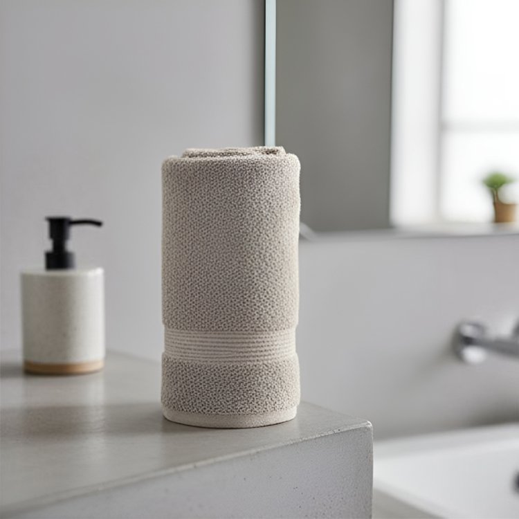 회색 부드러운 목욕 타월 (2개입)