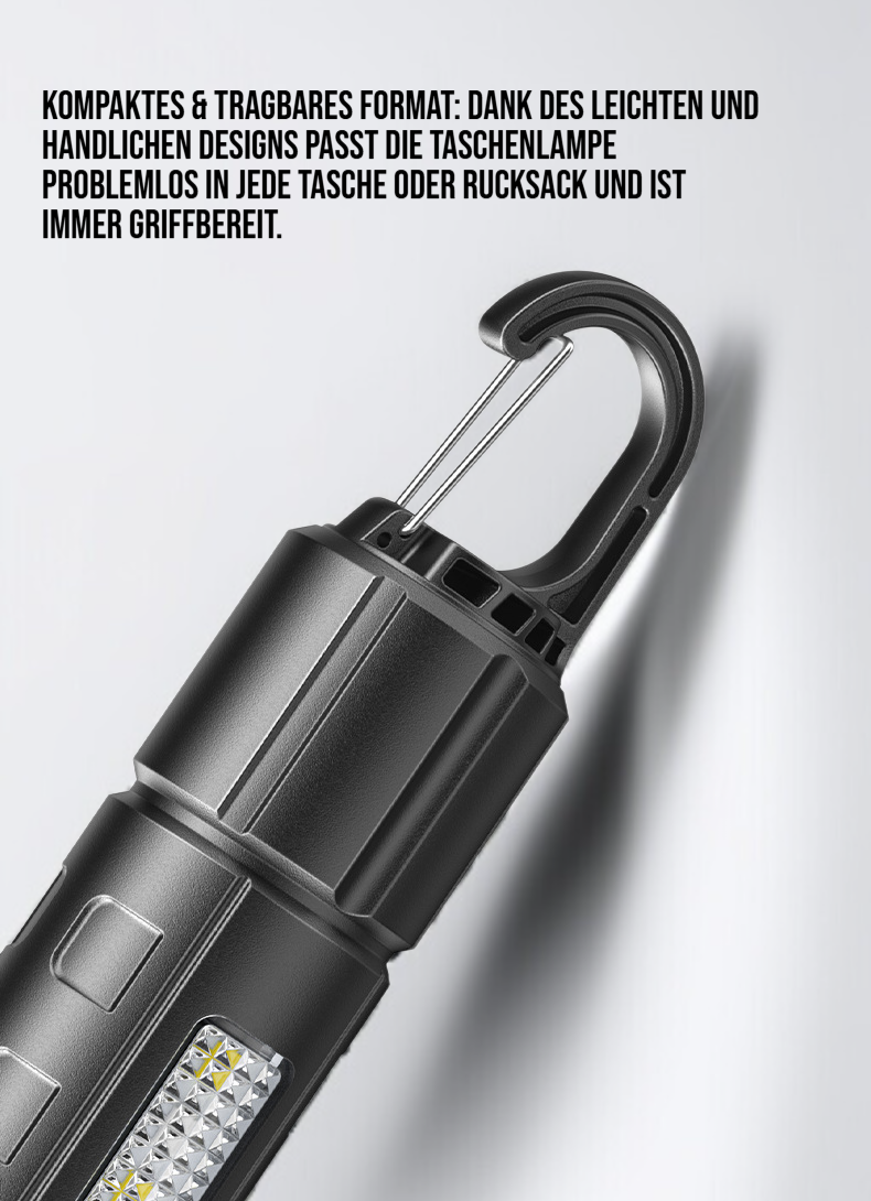 Wasserdichte Taschenlampe für Camping und Wandern