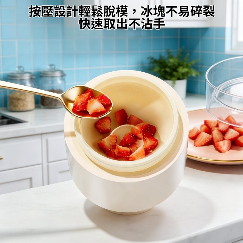 按壓脫模矽膠冰格